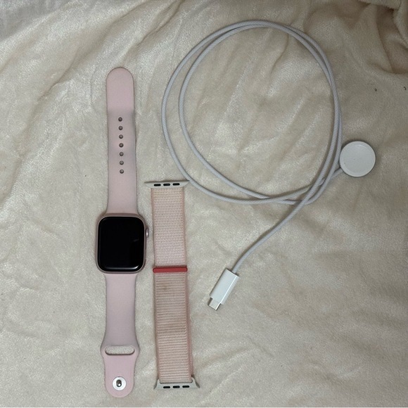 Other - Pink Smartwatch with Matching Bands and Charger